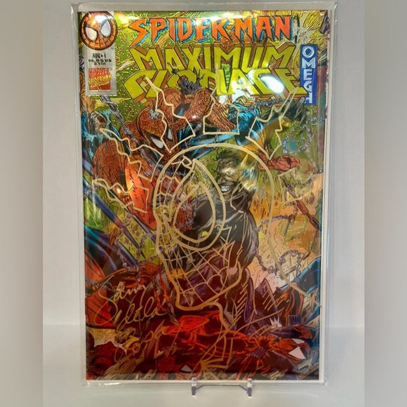 Spider-Man Maximum Clonage Omega Remark & Signed By Sam De La Rosa COA
